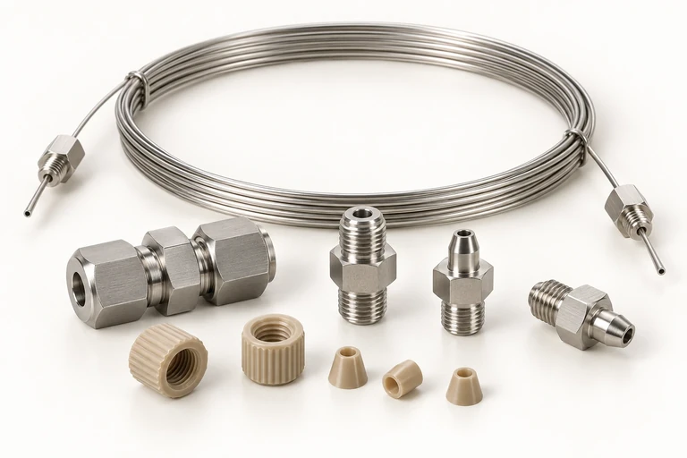 Chromatography tubing and fittings